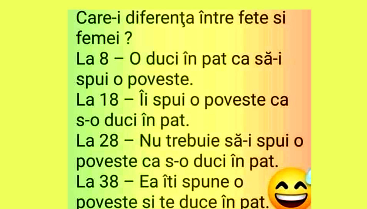 BANCUL ZILEI | Care e diferența între fete și femei?