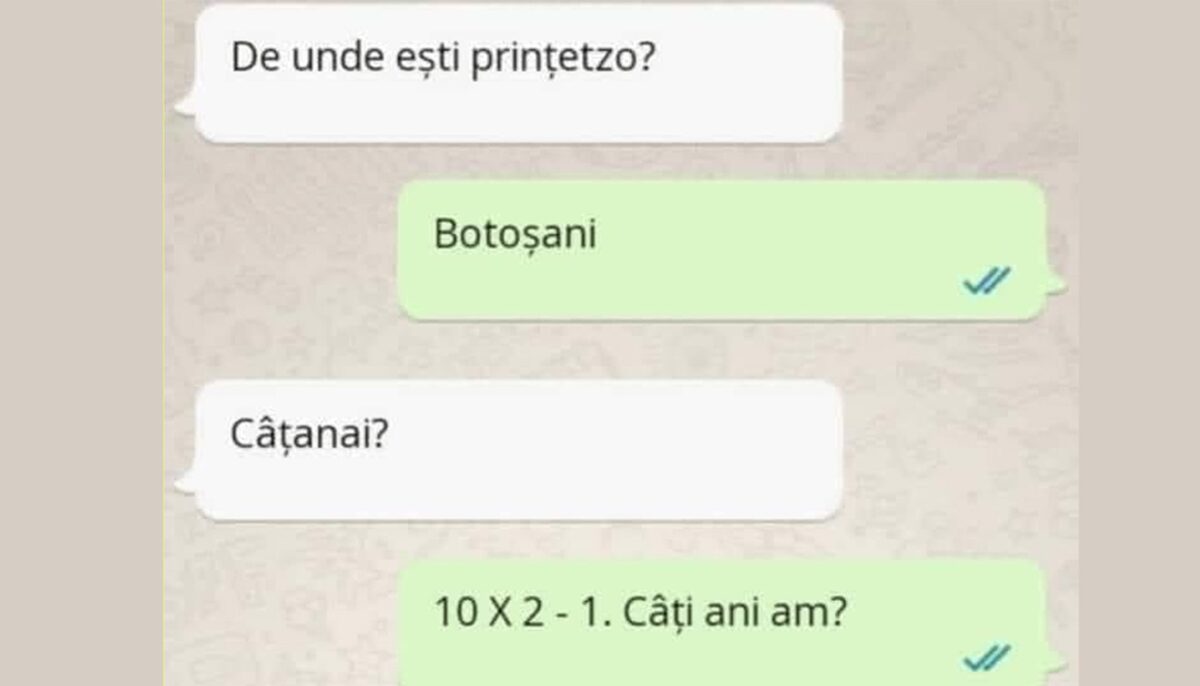 BANCUL ZILEI | „Câțanai, prințetzo?” „10×2-1. Câți ani am?”