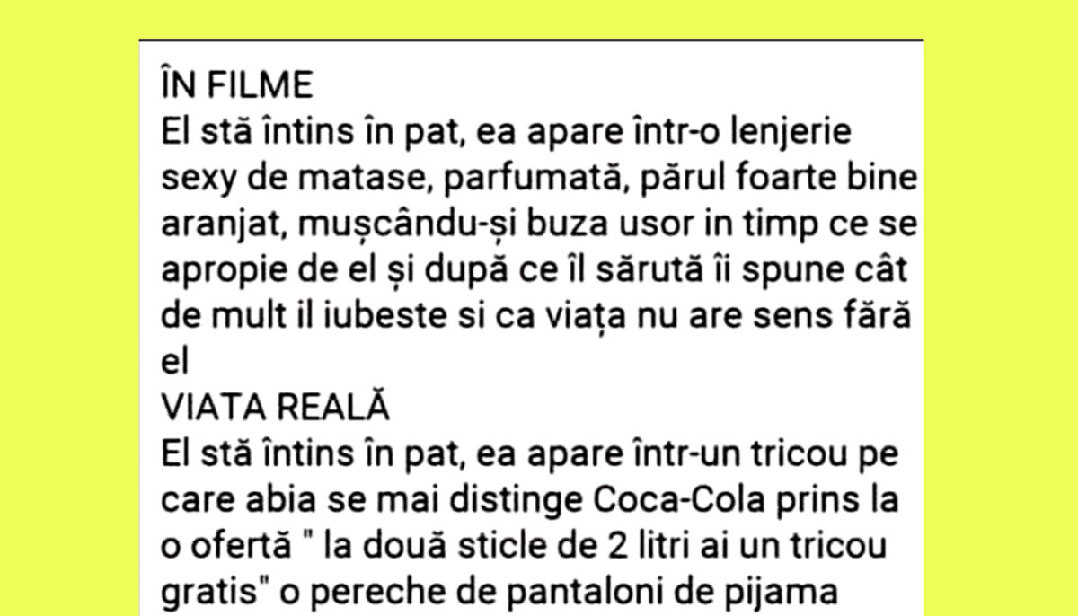 Bancul începutului de săptămână | În filme VS viața reală