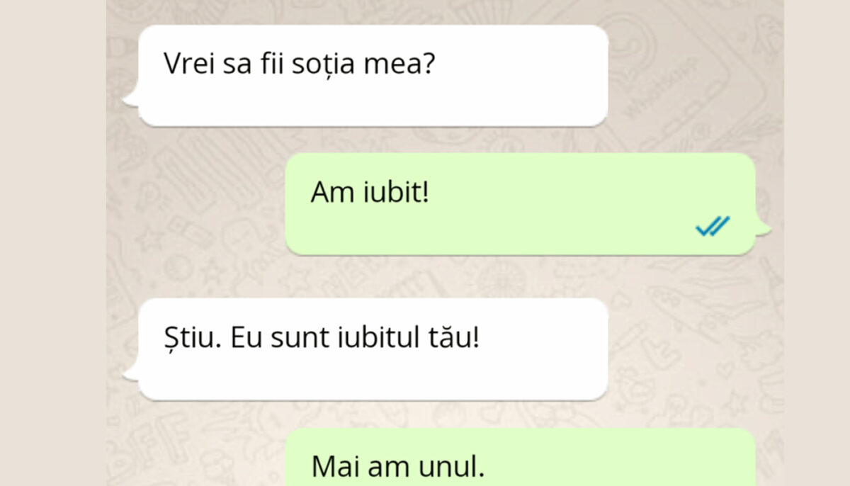 BANC | „Vrei să fii soția mea?” „Am iubit”