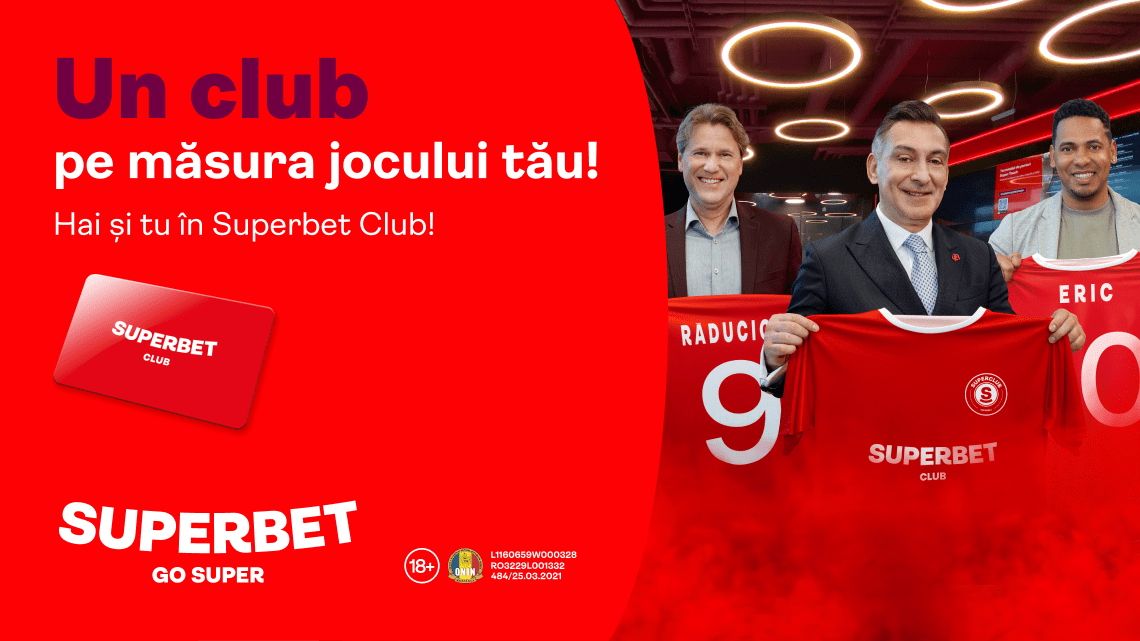 (P) Transferurile momentului sunt cele din Superbet Club! Un club pe măsura jocului tău