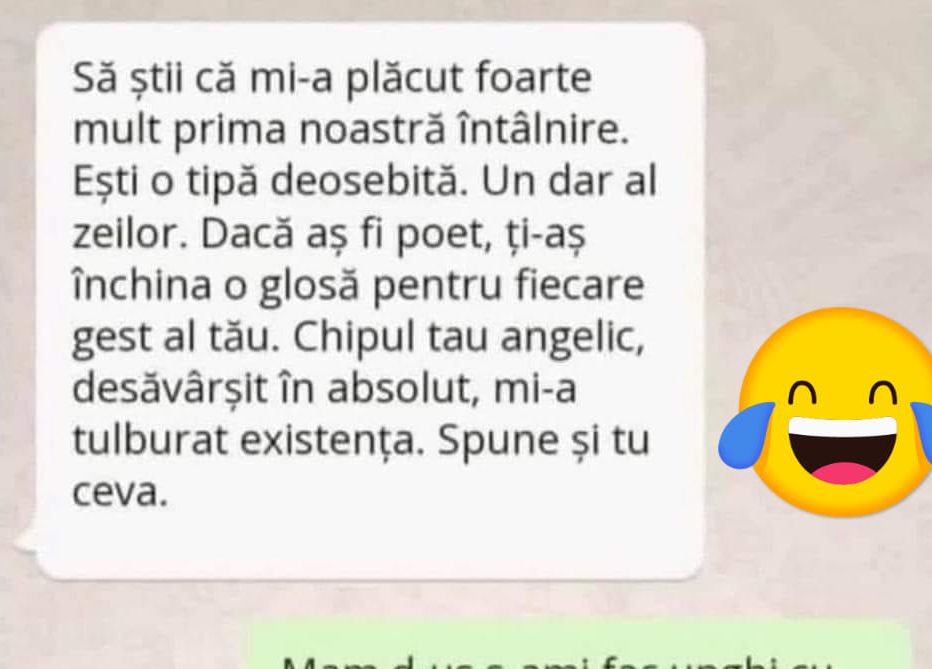 BANCUL ZILEI | „Să știi că mi-a plăcut enorm prima noastră întâlnire”