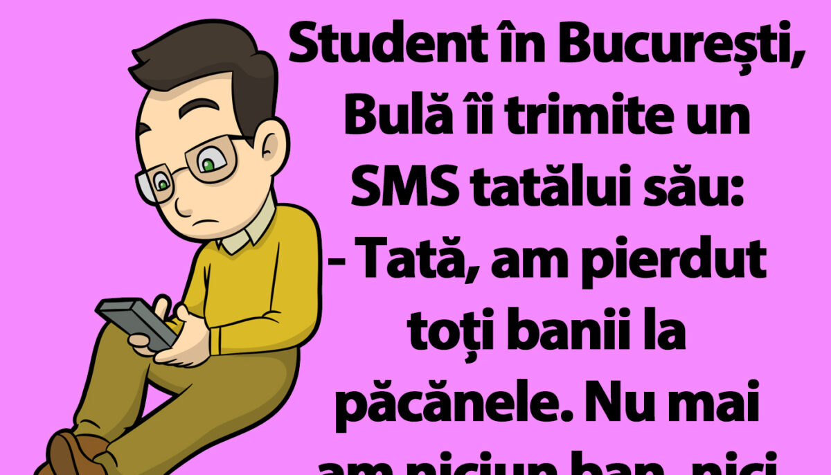 Bancul dimineții | Bulă a pierdut toți banii la păcănele