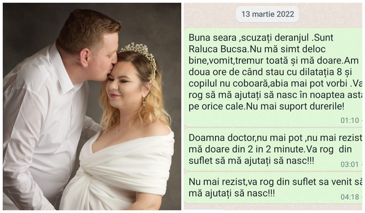 Caz tras la indigo după moartea Alexandrei, tânăra mămică din Botoșani. Raluca Bucșă s-a rugat ore în șir de medicul ei să o ajute să nască: ”Abia mai pot vorbi”