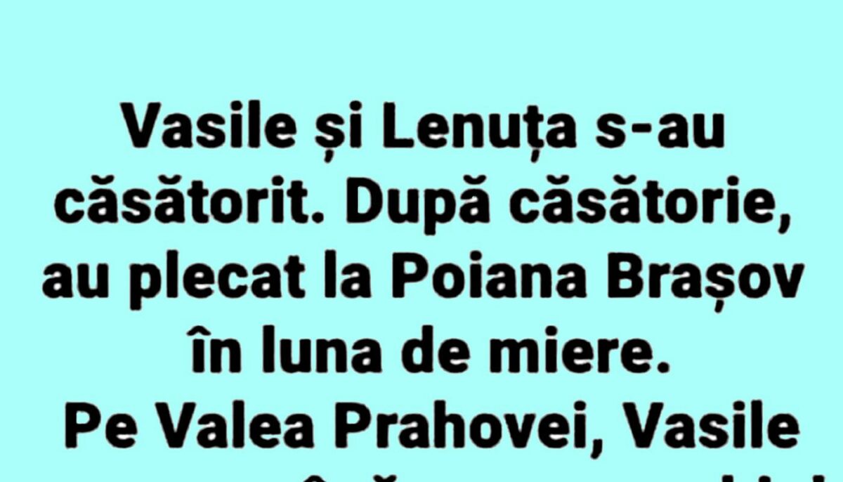 Bancul dimineții | Vasile și Lenuța s-au căsătorit