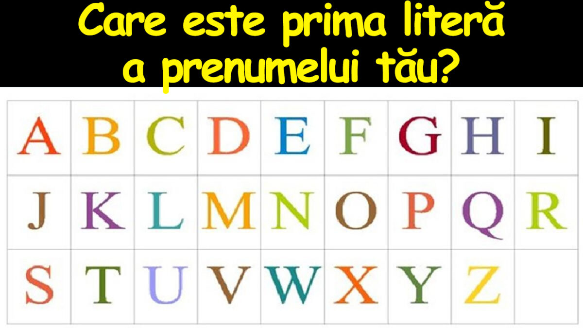 Test de personalitate | Care e prima literă a prenumelui tău? Răspunsul îți va spune cel fel de om ești, de fapt