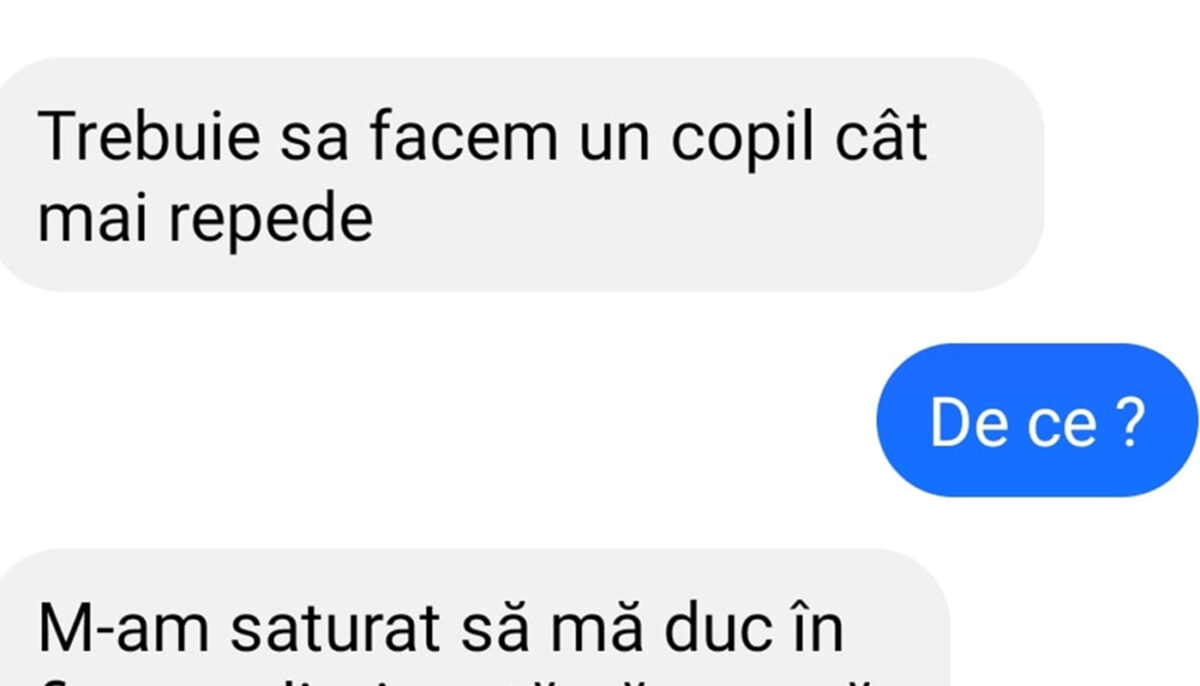 Bancul de weekend | „Trebuie să facem un copil cât mai repede”