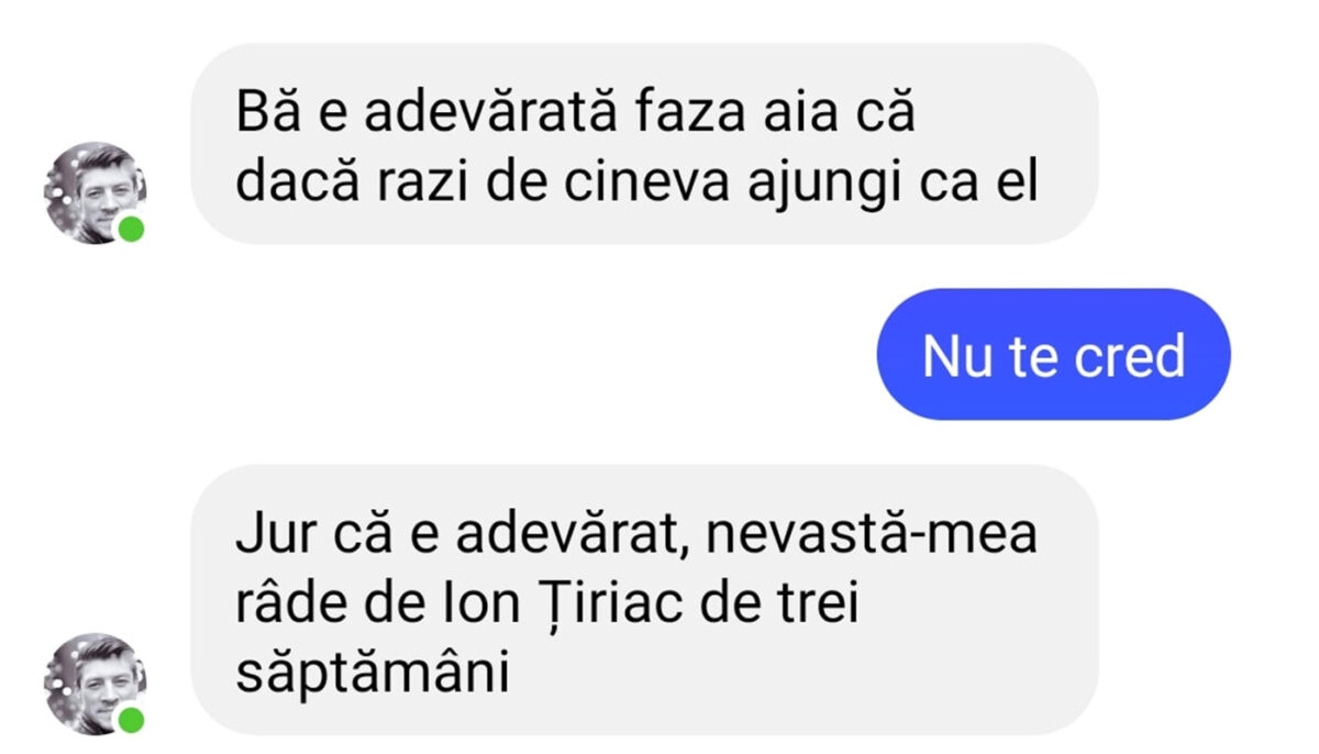 Bancul de weekend | „Dacă râzi de cineva, ajungi ca el”