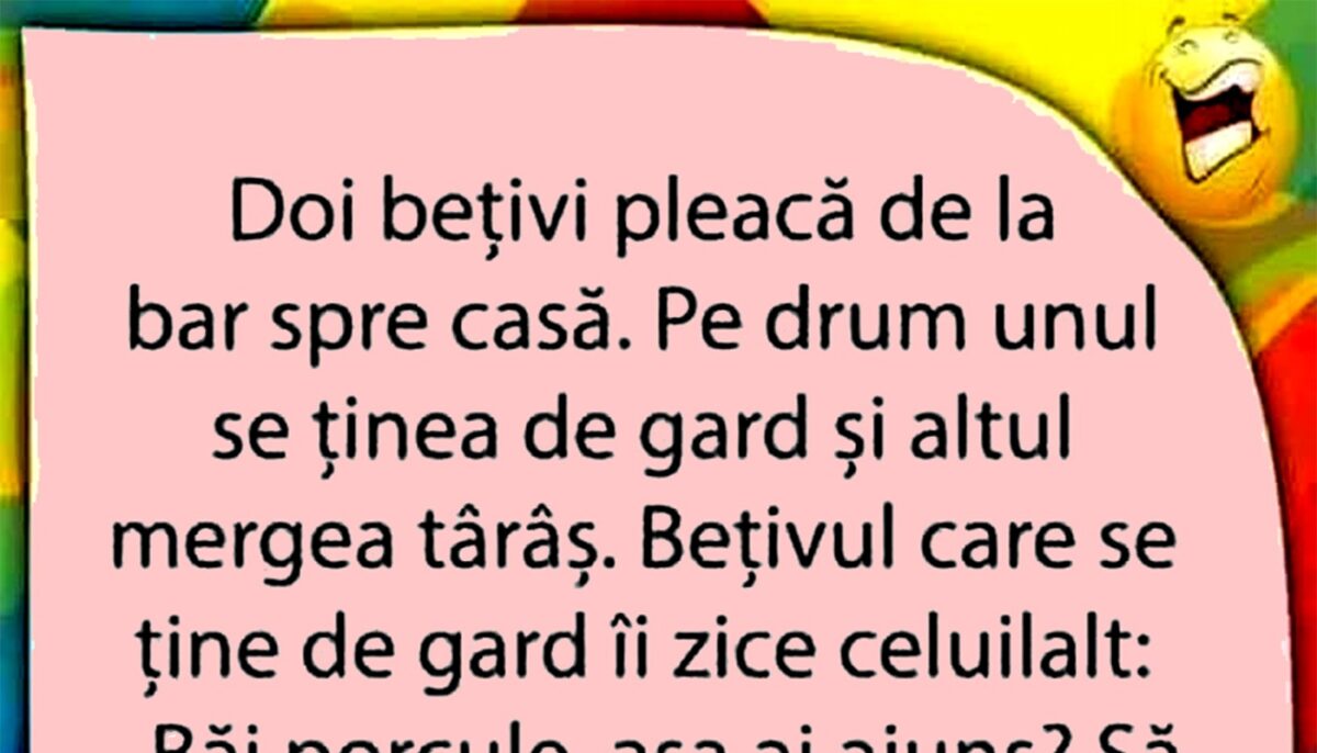 Bancul de weekend | Doi bețivi pleacă de la bar spre casă