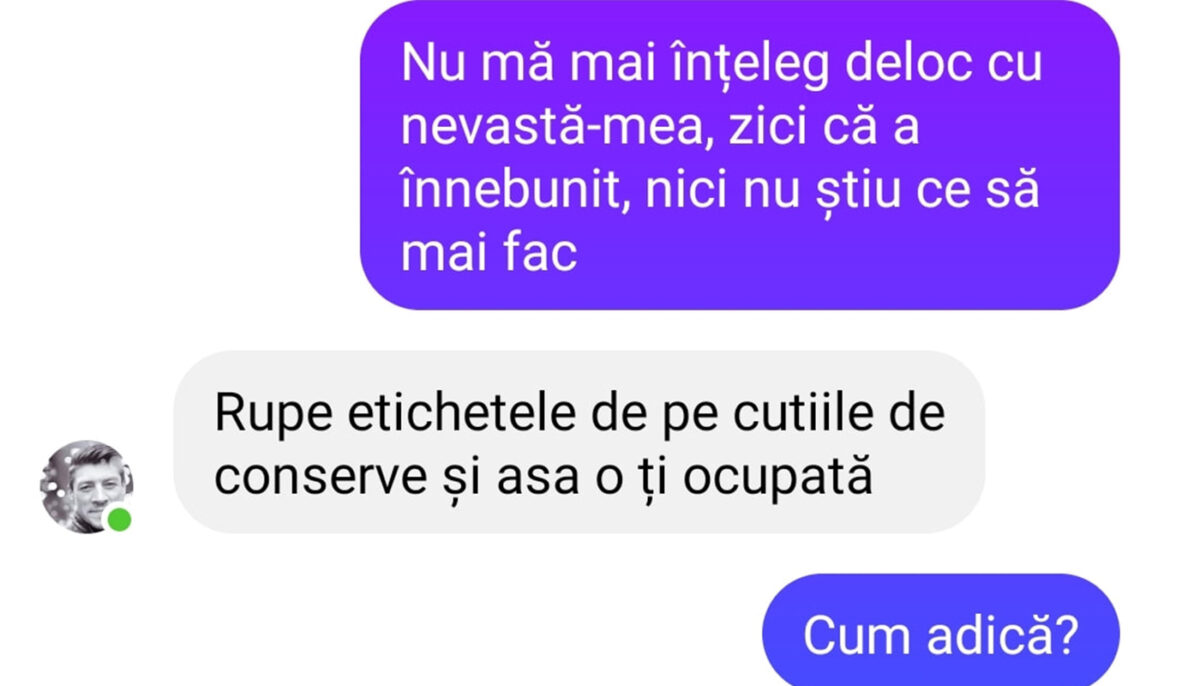 Bancul sfârșitului de săptămână | „Nu mă mai înțeleg deloc cu nevastă-mea”