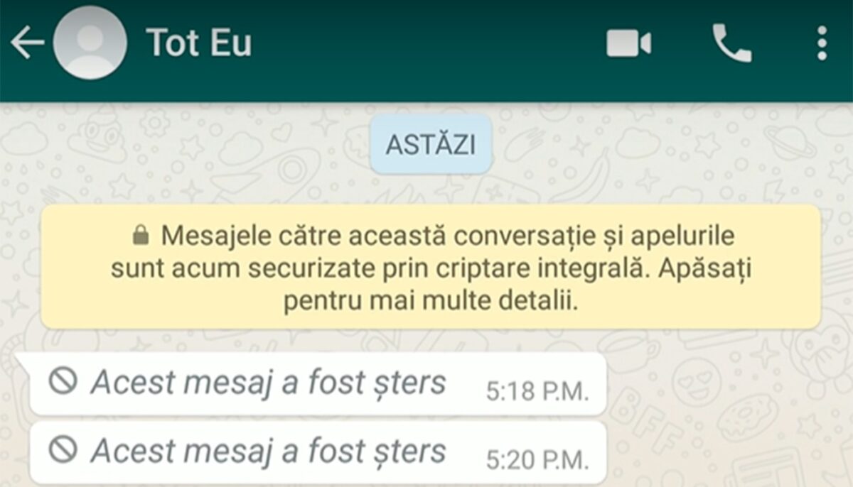 Ați primit un mesaj pe WhatsApp și persoana respectivă l-a șters? Cum puteți afla ce scria