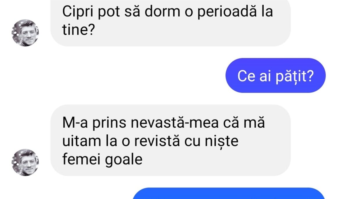 BANC | „Cipri, pot să dorm la tine o perioadă?”