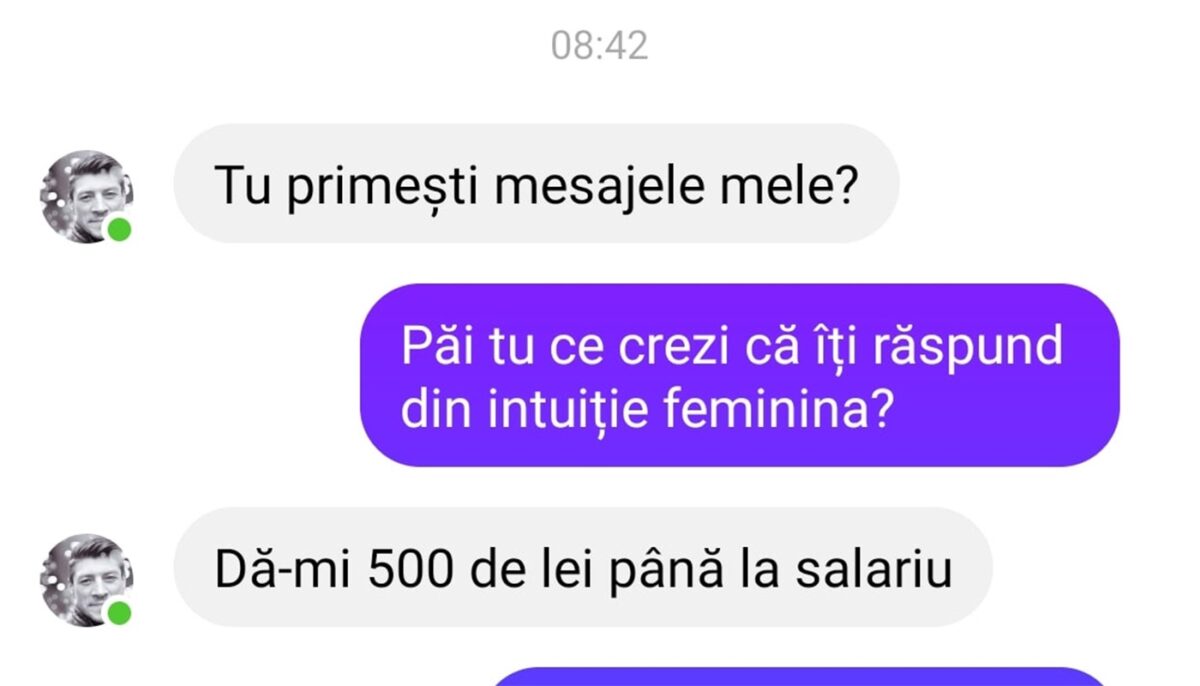 BANC | „Dă-mi 500 de lei până la salariu!”