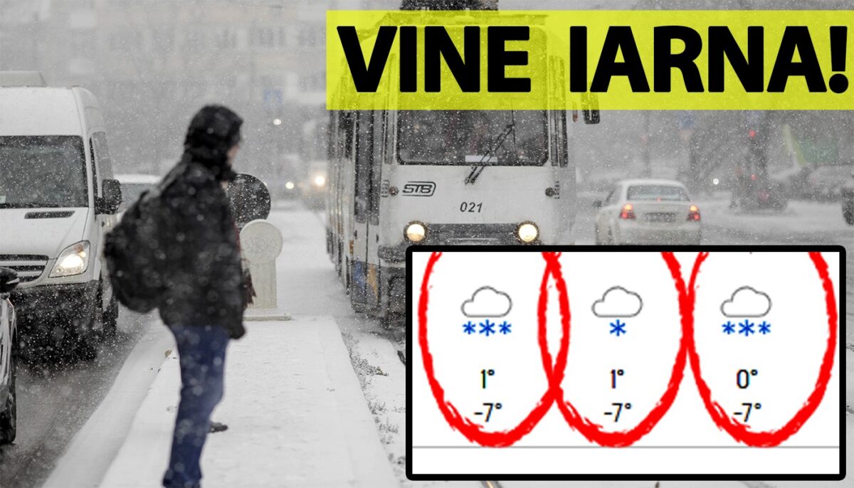 E oficial, vine iarna în toată România! Pe ce dată exactă începe să ningă în București. Anunțul făcut de meteorologii Accuweather