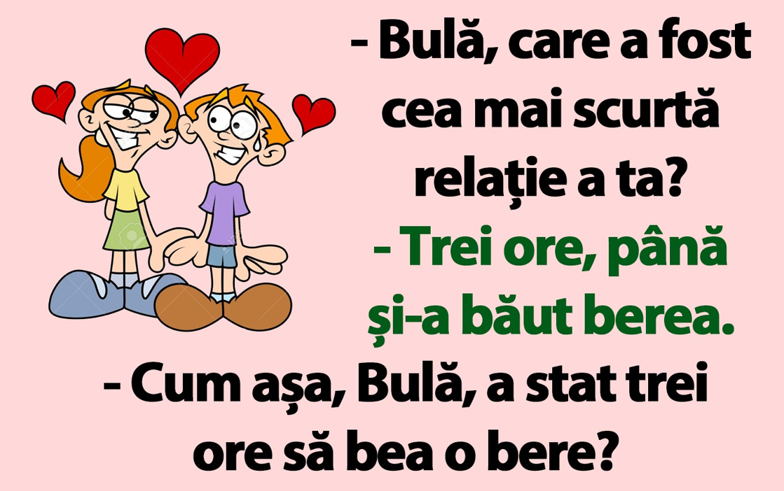 BANC | Care a fost cea mai scurtă relație a lui Bulă