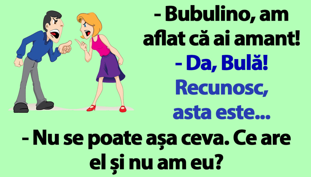 BANC | Bulă a aflat că Bubulina are amant