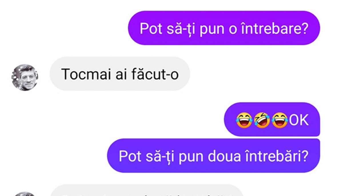 Bancul începutului de săptămână | „Pot să-ți pun o întrebare?”