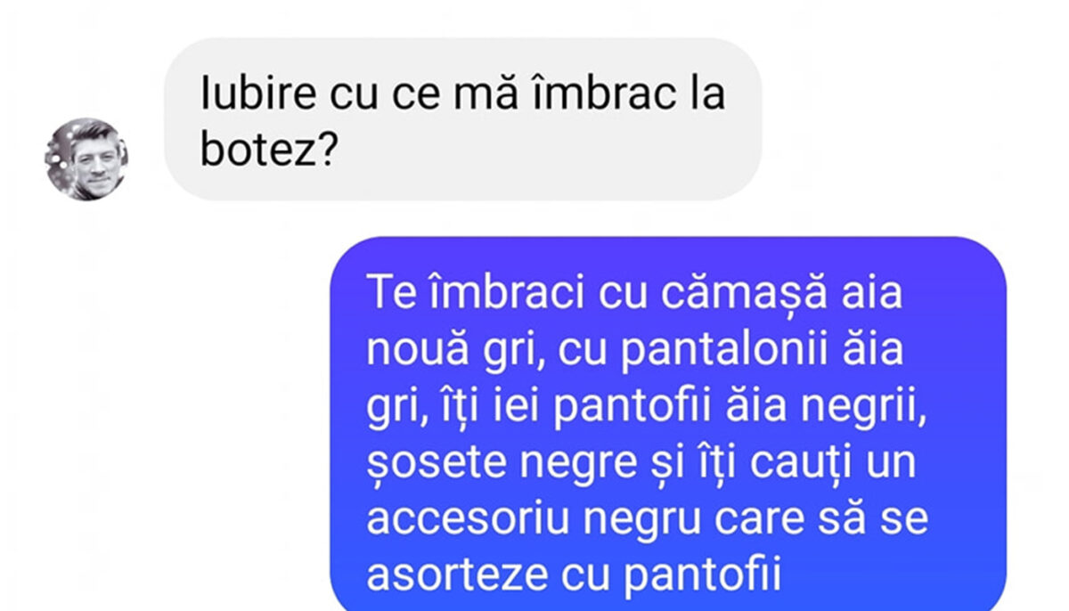 BANC | „Cu ce mă îmbrac la botez?”