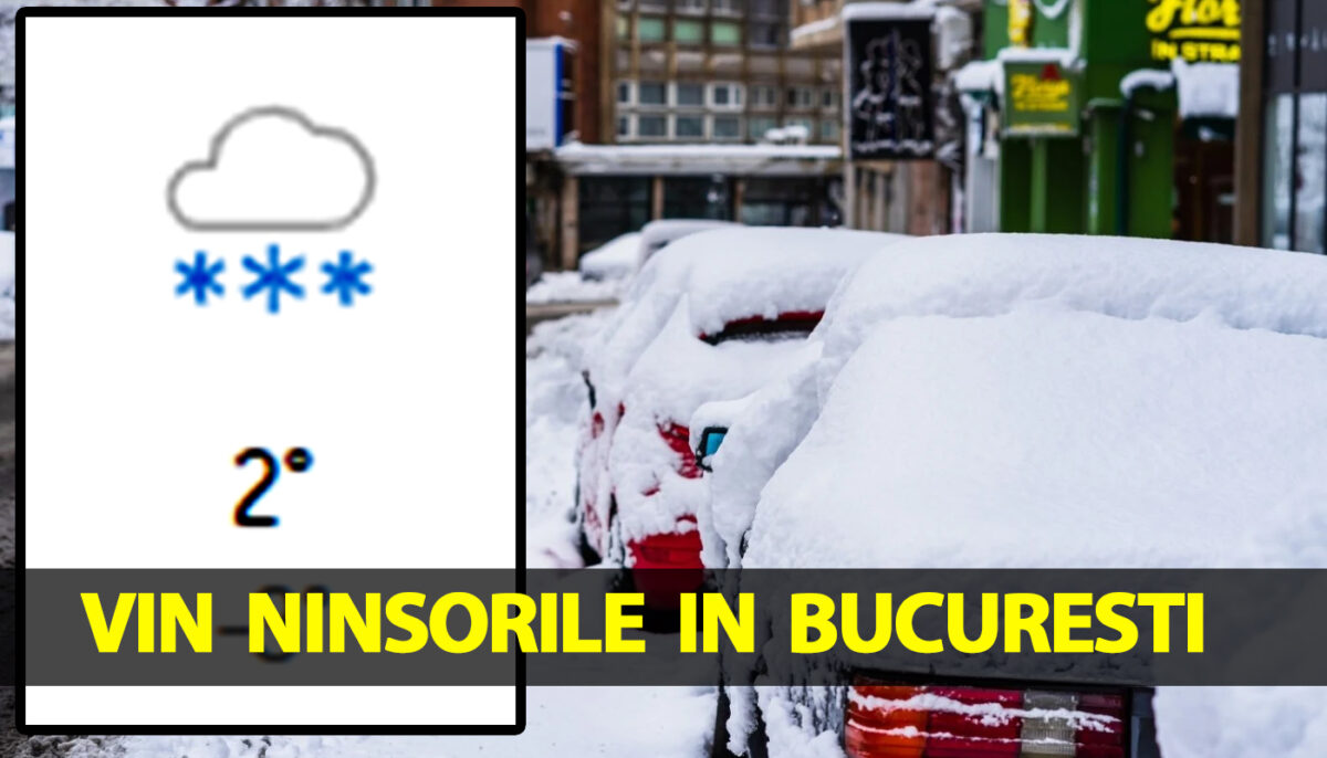 Vin ninsorile în București chiar de acum! Meteorologii Accuweather au modificat prognoza în România