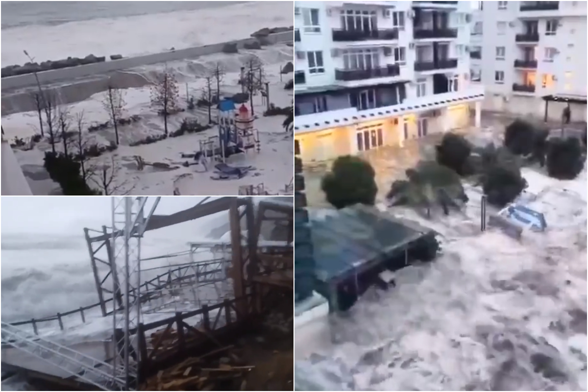 Furtuna violentă a afectat 500.000 de gospodării în Crimeea. Rusia, lovită de condiții meteo extreme