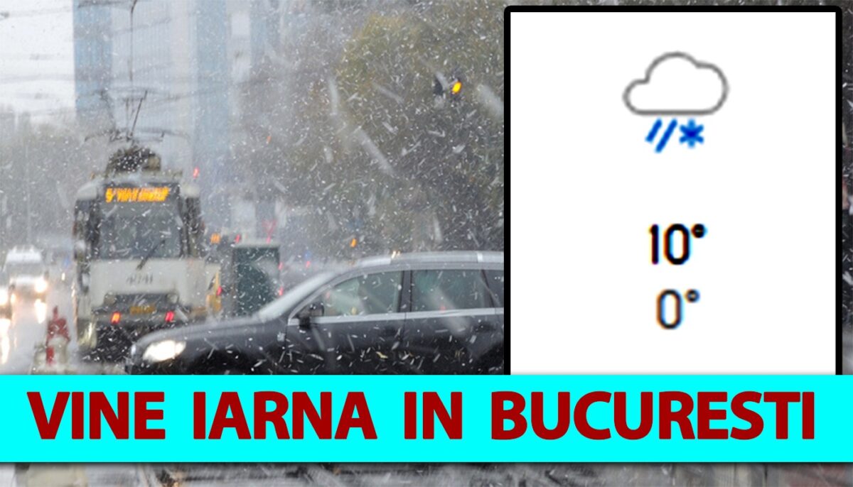 Vine iarna în România în noiembrie! Pe ce dată exactă ninge în București, potrivit meteorologilor Accuweather