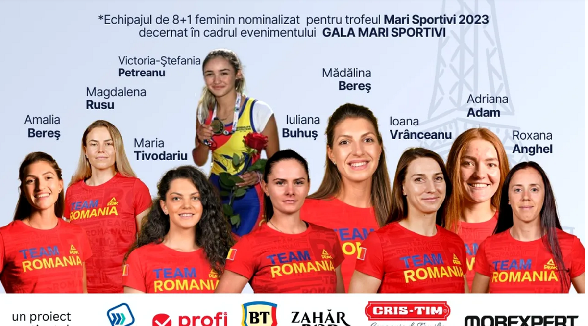 Gala Mari Sportivi ProSport 2023! Echipajul din proba de opt plus unu, cel în care ne punem speranța la JO de la Paris