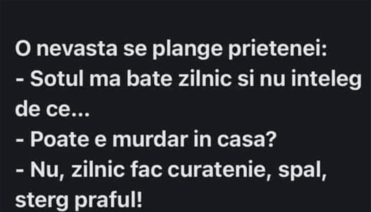 BANC | „Soțul meu mă bate zilnic și nu înțeleg de ce”