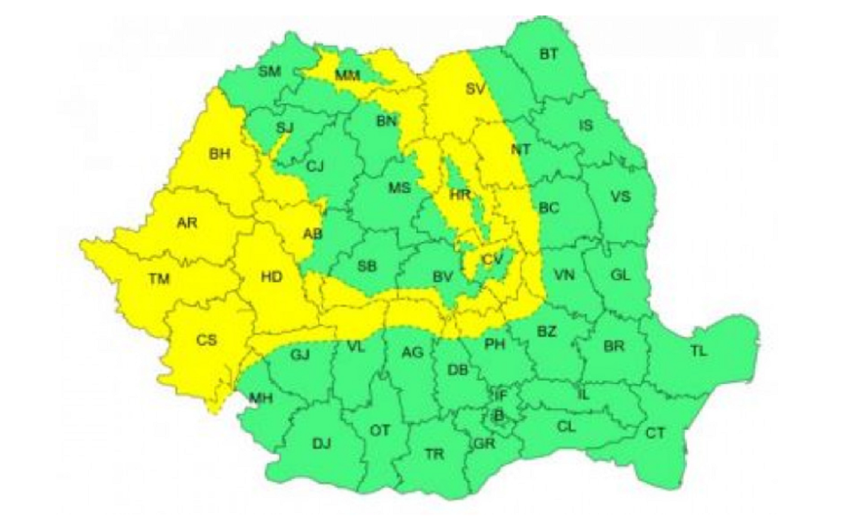 Cum arată acum prognoza meteo pentru primele zile din decembrie. Schimbare importantă în starea vremii din România