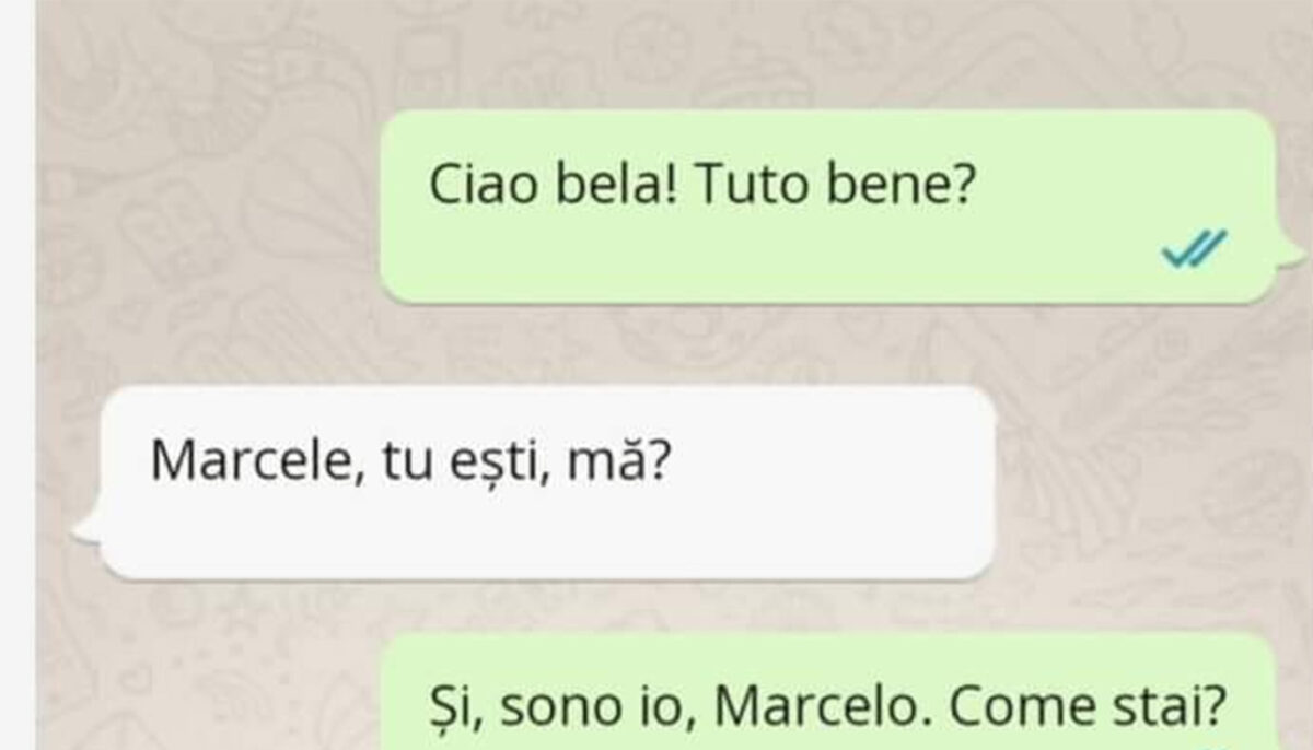 BANCUL ZILEI | „Sono io, Marcelo. Come stai?”