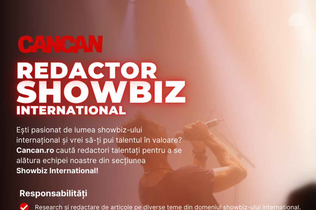 Gândul Media Network caută redactori pentru CANCAN, secțiunea Showbiz International