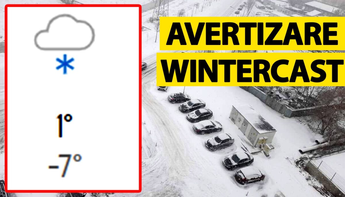 Avertizare „wintercast” emisă de meteorologii Accuweather în București. La ce oră începe să ningă