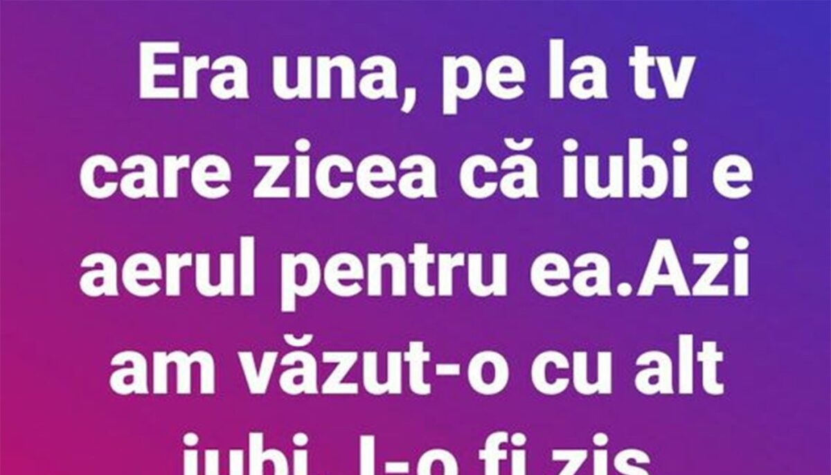 BANCUL ZILEI | Era una la TV care zicea că iubi e aerul pentru ea