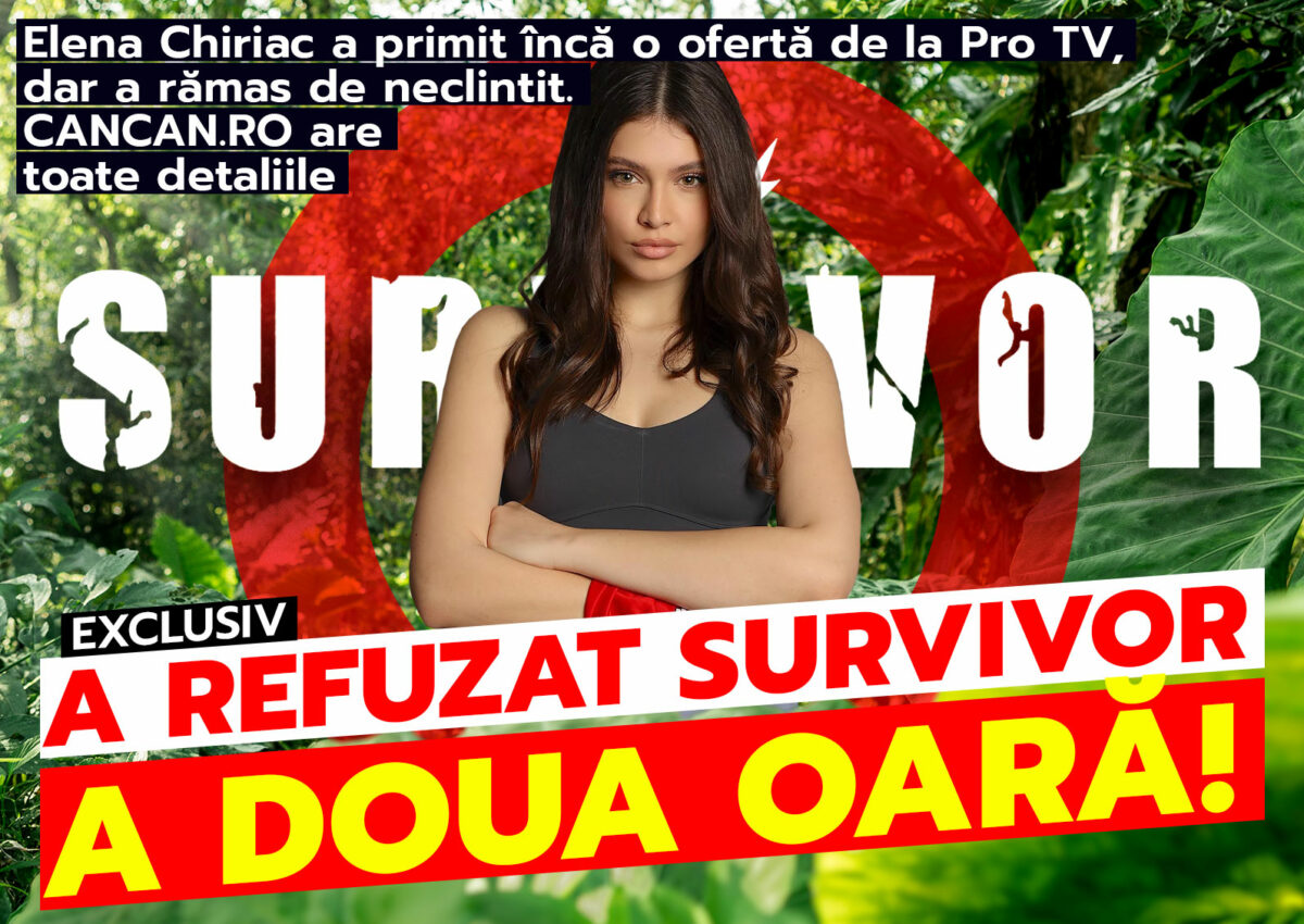 Elena Chiriac a primit încă o ofertă de la Pro TV, dar a rămas de neclintit. CANCAN.RO are toate detaliile. A refuzat Survivor A DOUA OARĂ!