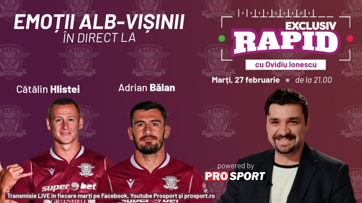 Au readus Rapidul în liga 1 și vin astăzi la „EXCLUSIV RAPID”!