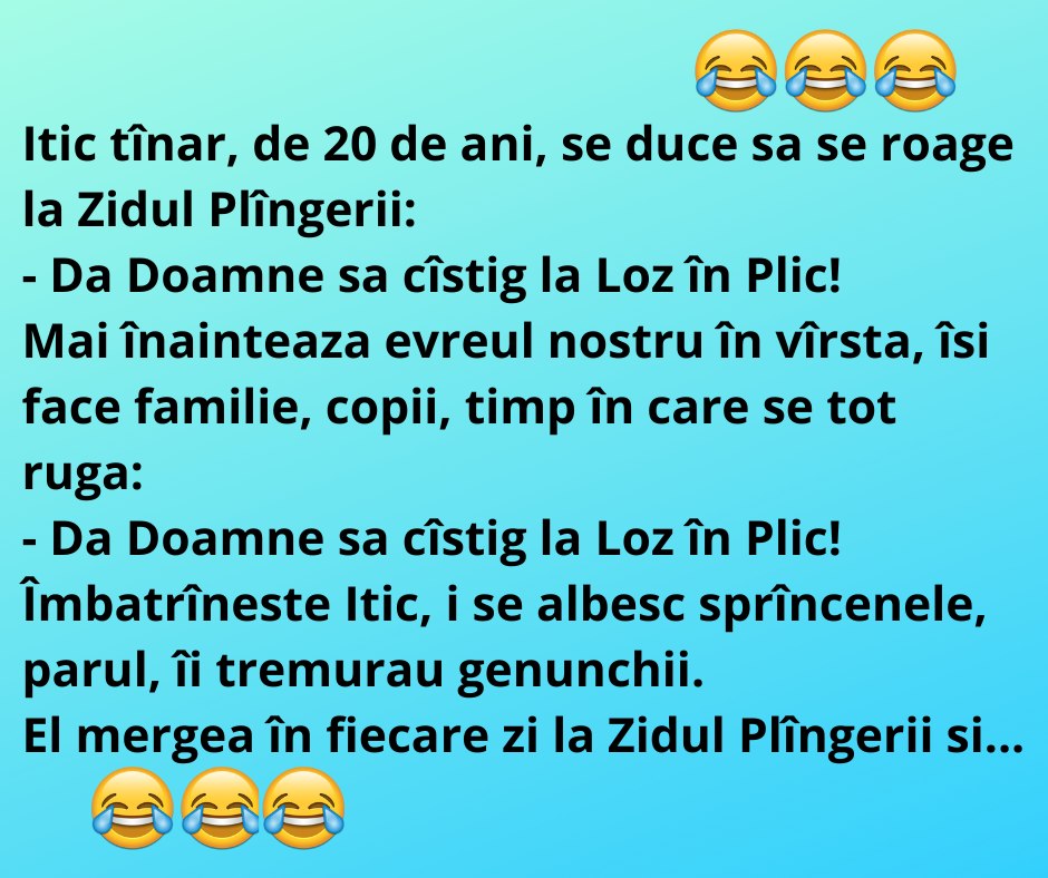 BANC | „Dă Doamne să câştig la Loz în Plic”