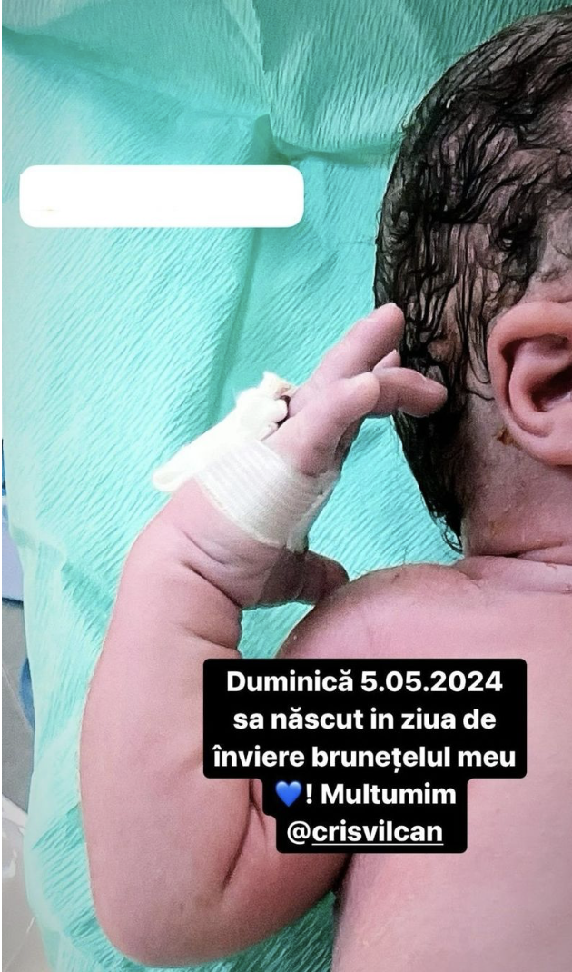 Daniela Crudu a născut un băiețel/foto: captură Instagram 