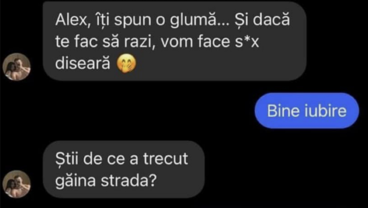 Bancul începutului de săptămână | „Alex, îţi spun o glumă”