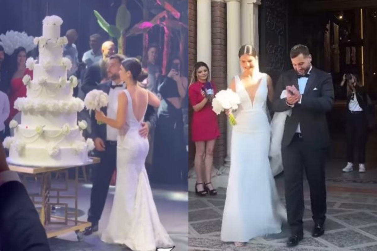 Enzo de la Chefi la cuțite s-a căsătorit religios cu Cristina Ene! Primele imagini de la nunta nepotului lui Joshua Castellano