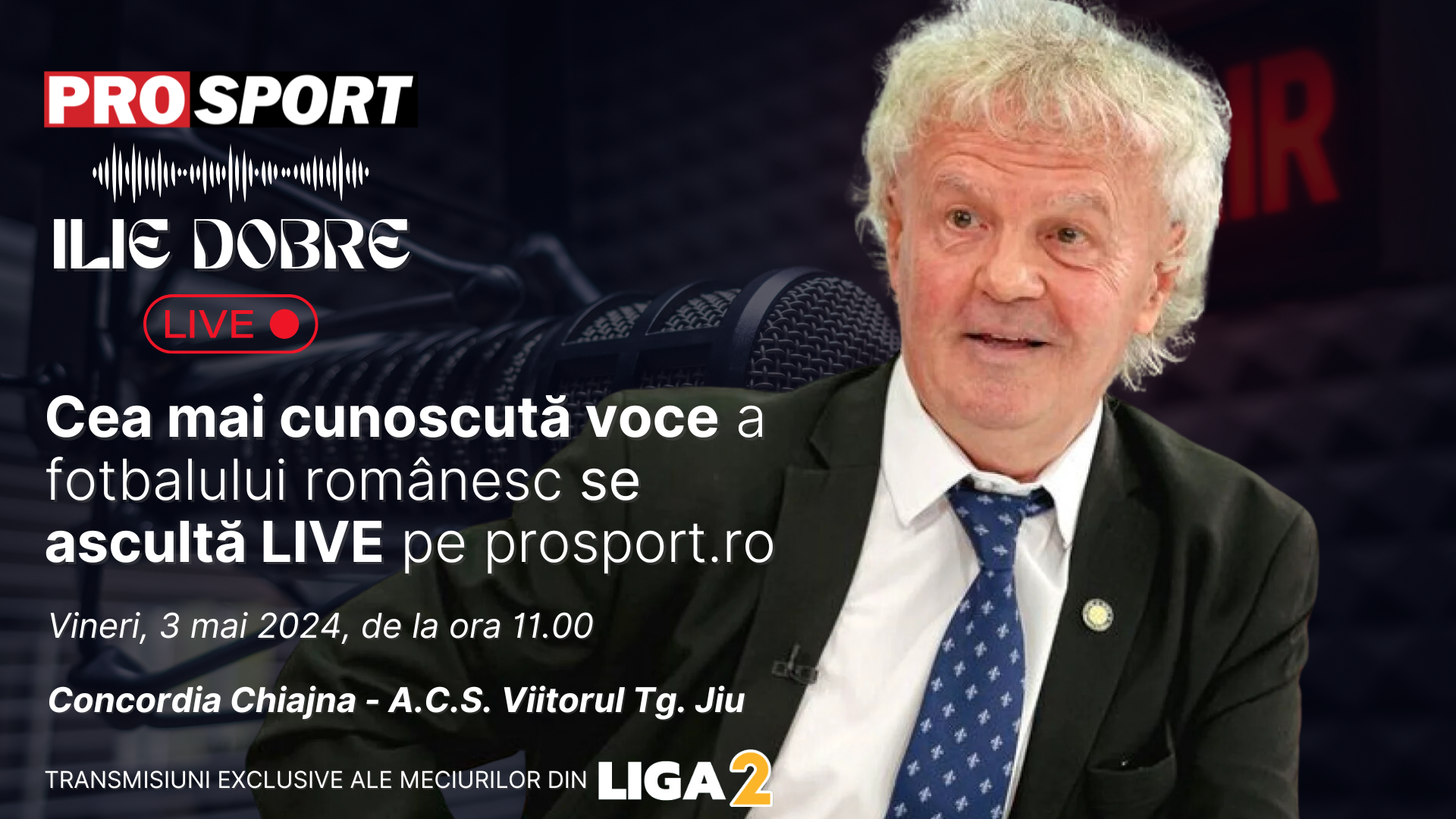 Ilie Dobre Comenteaz Live Pe Prosport Ro Meciul Concordia Chiajna A