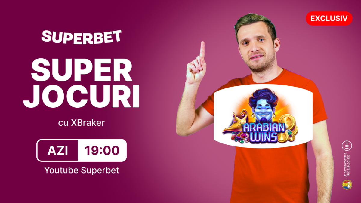 (P) Jackpoturi și superbonusuri de la XBraker, live de la 19 pe YouTube Superbet!