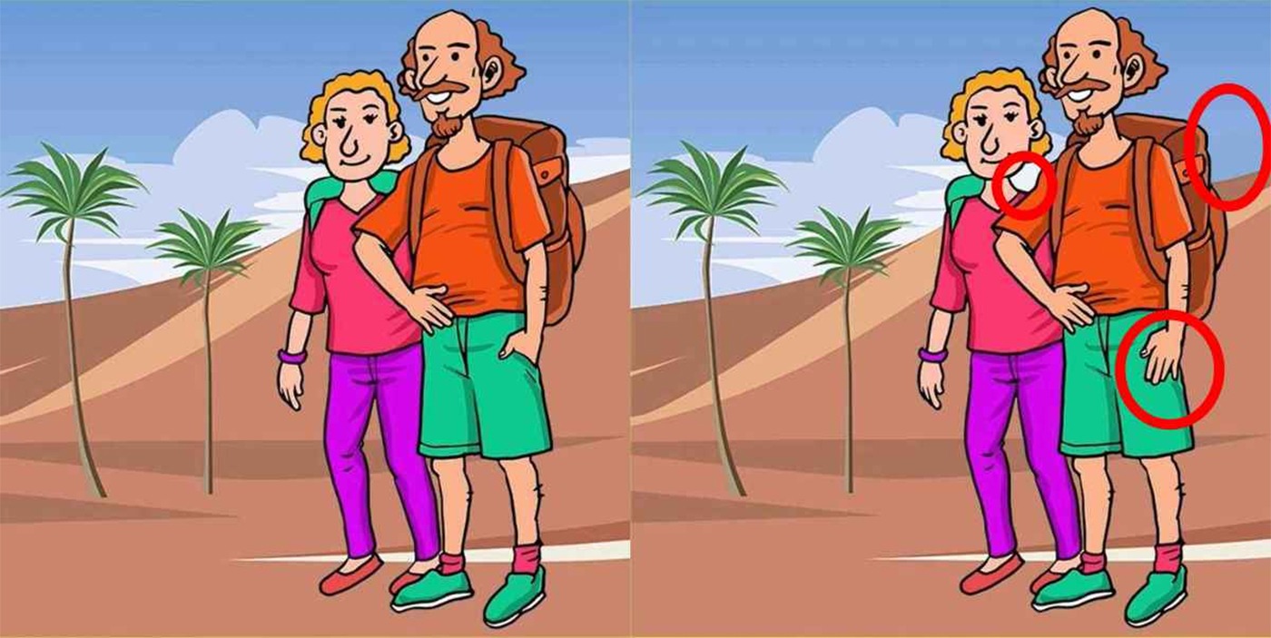 Test de perspicacitate | Găsiți cele 3 diferențe dintre aceste două imagini!