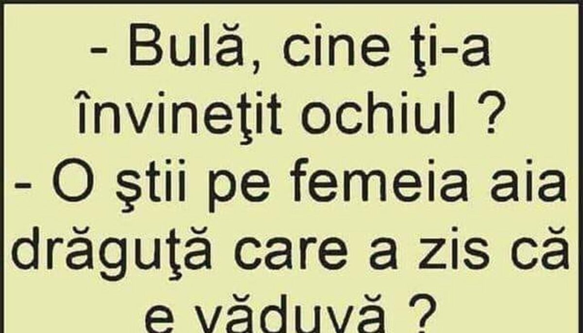 BANC | Bulă și dilema ochiului vânăt