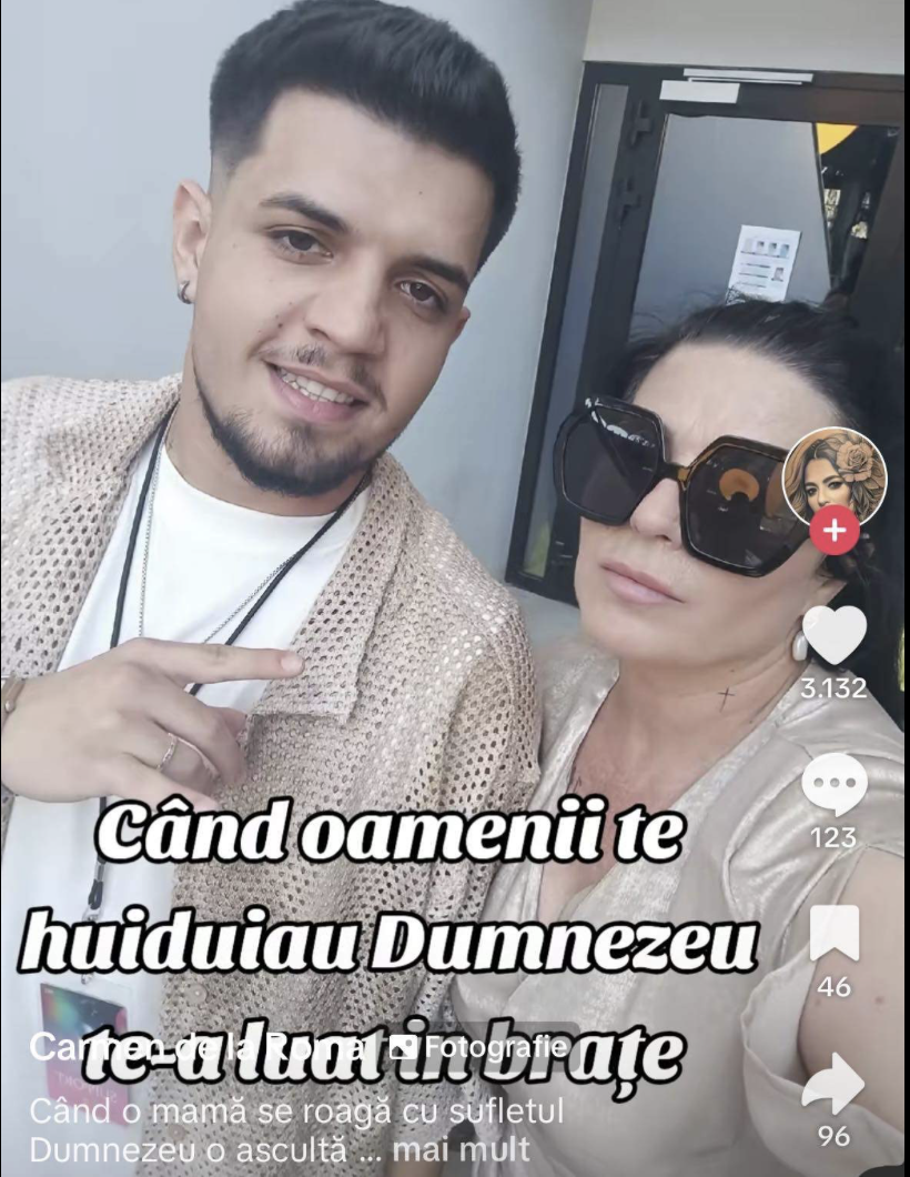 Reacția mamei lui Babasha/foto: TikTok 