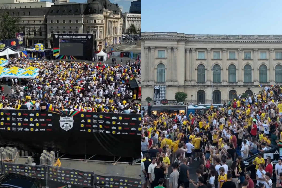 Fan zone EURO 2024 | 5000 de români văd România-Slovacia în stradă. Live UPDATE