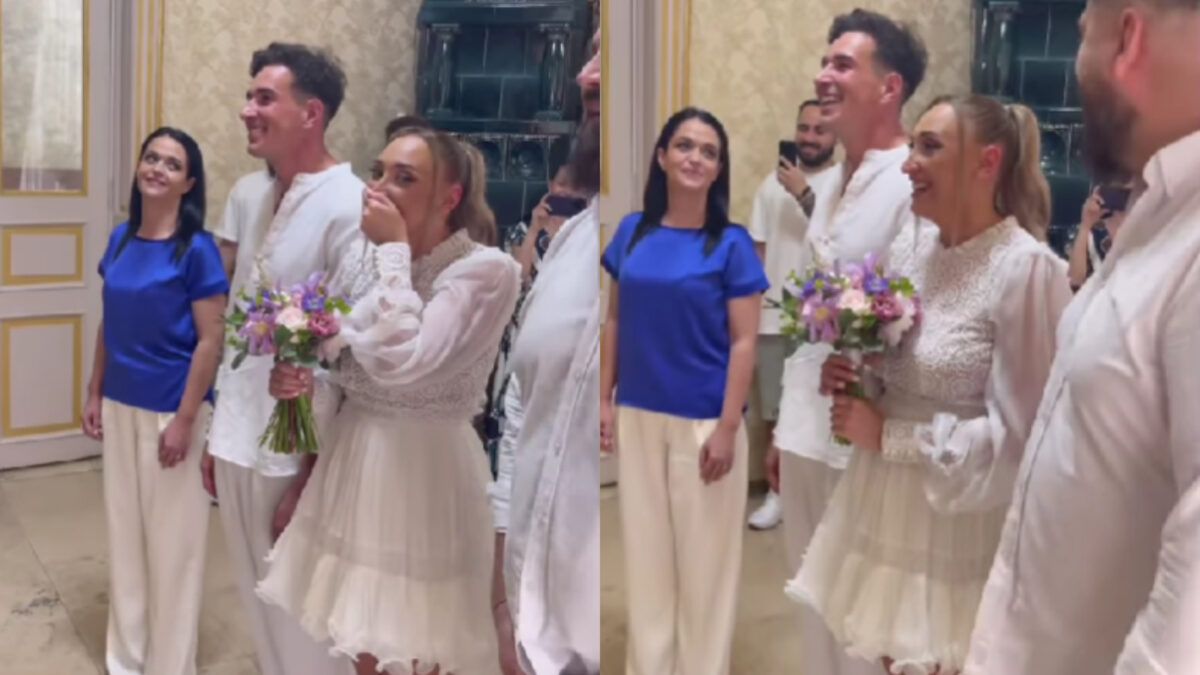 Ilona Brezoianu și Andrei Alexandru s-au căsătorit! Primele imagini de la eveniment. VIDEO