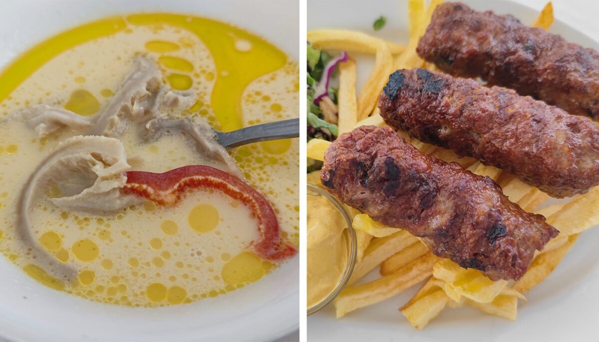 Câți euro au plătit 5 turiști români pentru un prânz într-o tavernă din Thassos. Au mâncat ciorbă și mici!