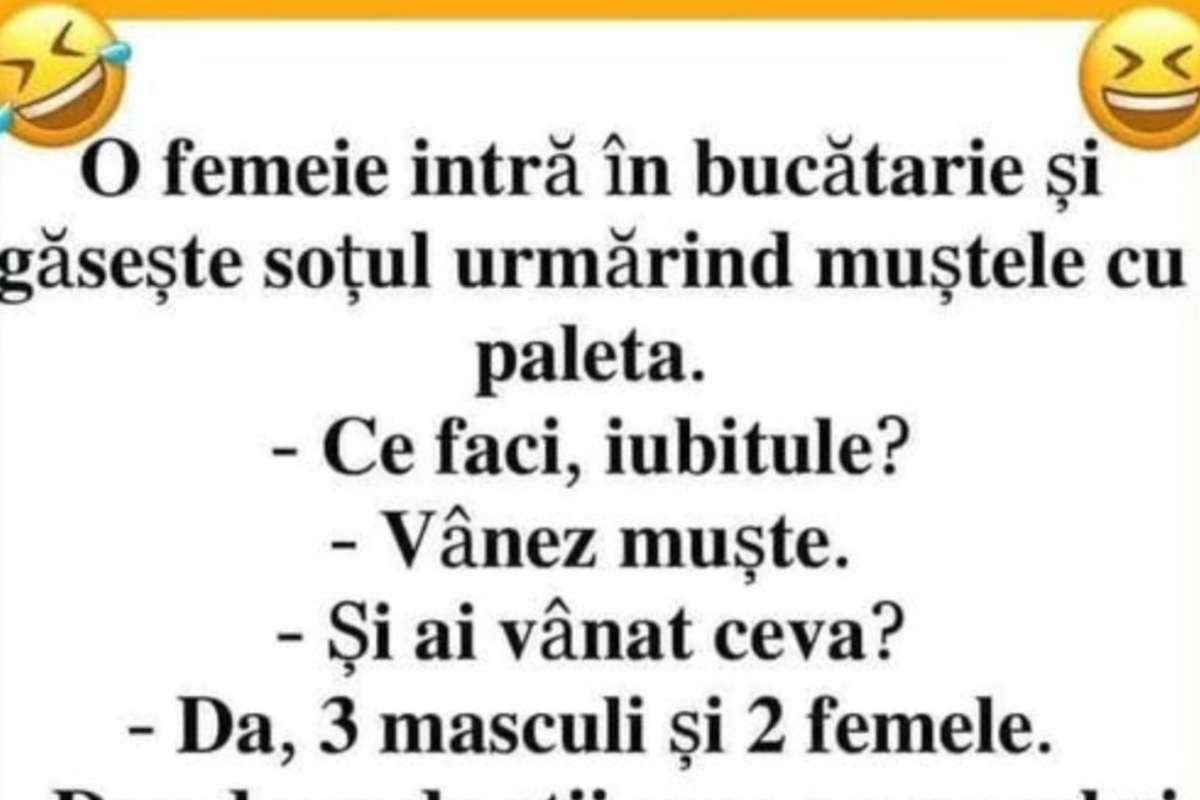 BANCUL DE VINERI | O femeie își găsește soțul urmărind muștele cu paleta