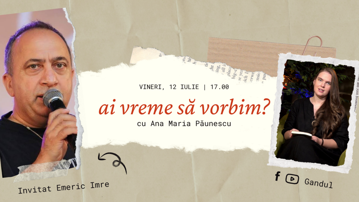 Emeric Imre dezvăluie secretele din spatele carierei sale la ”Ai vreme să vorbim?” – singurul podcast de muzică folk și poezie