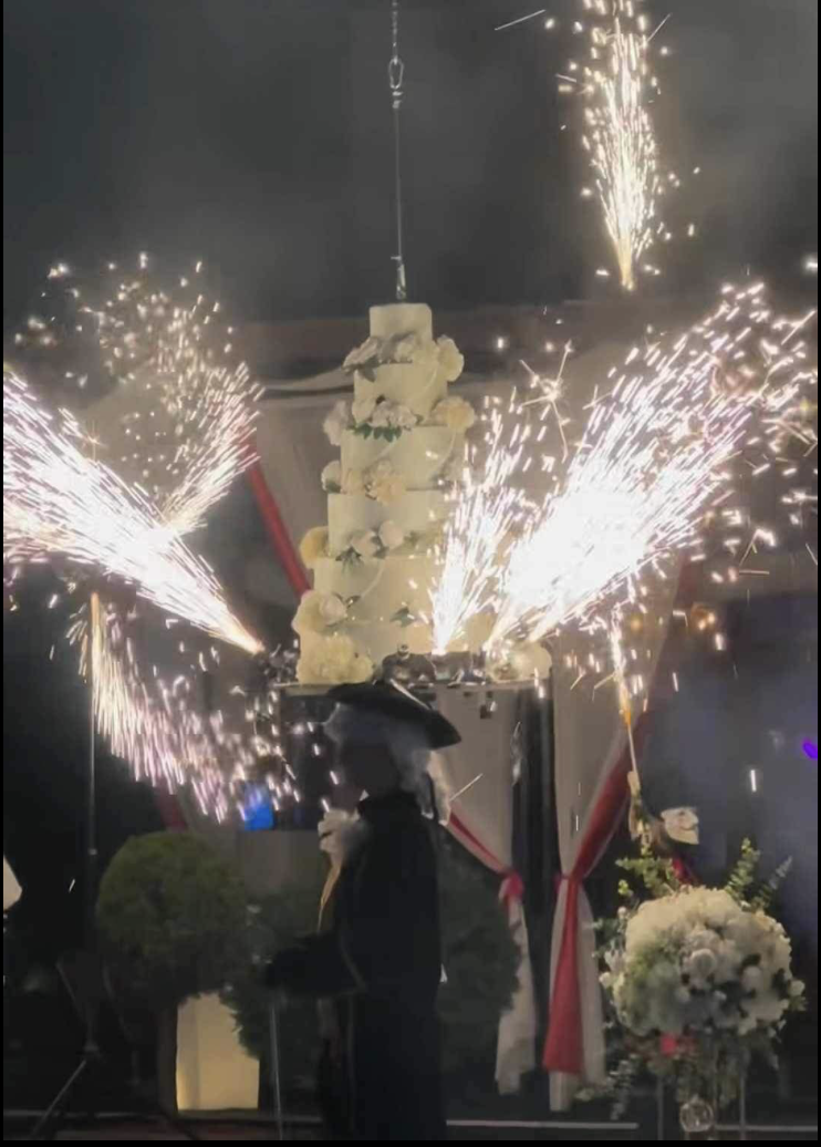 Tortul gigant de la nunta Cristinei Vasiu/foto: Instagram