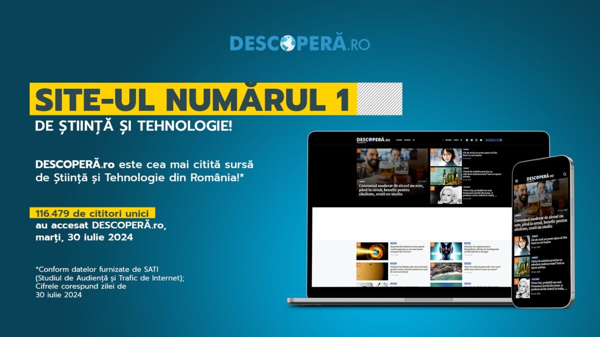 DESCOPERĂ.ro, cel mai citit site de Știință și Tehnologie din România!